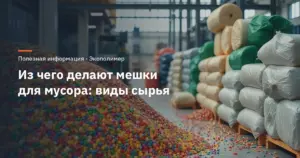 Из чего делают мешки для мусора: виды сырья
