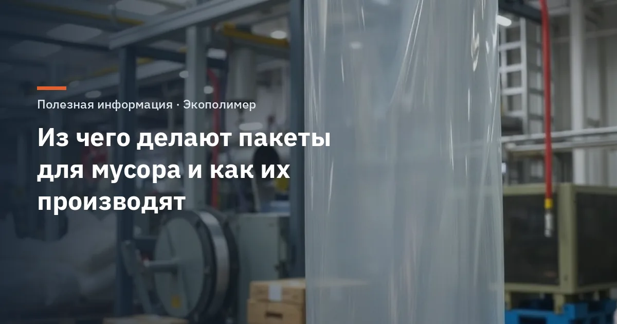 Из чего делают пакеты для мусора и как их производят