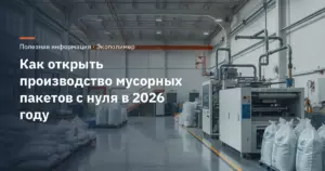 Как открыть производство мусорных пакетов с нуля в 2026 году