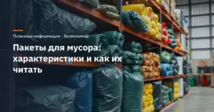 Пакеты для мусора: характеристики и как их читать