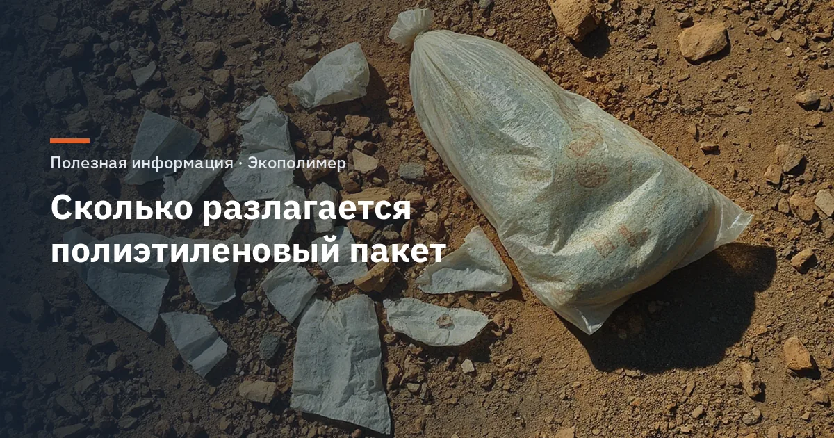Сколько разлагается полиэтиленовый пакет