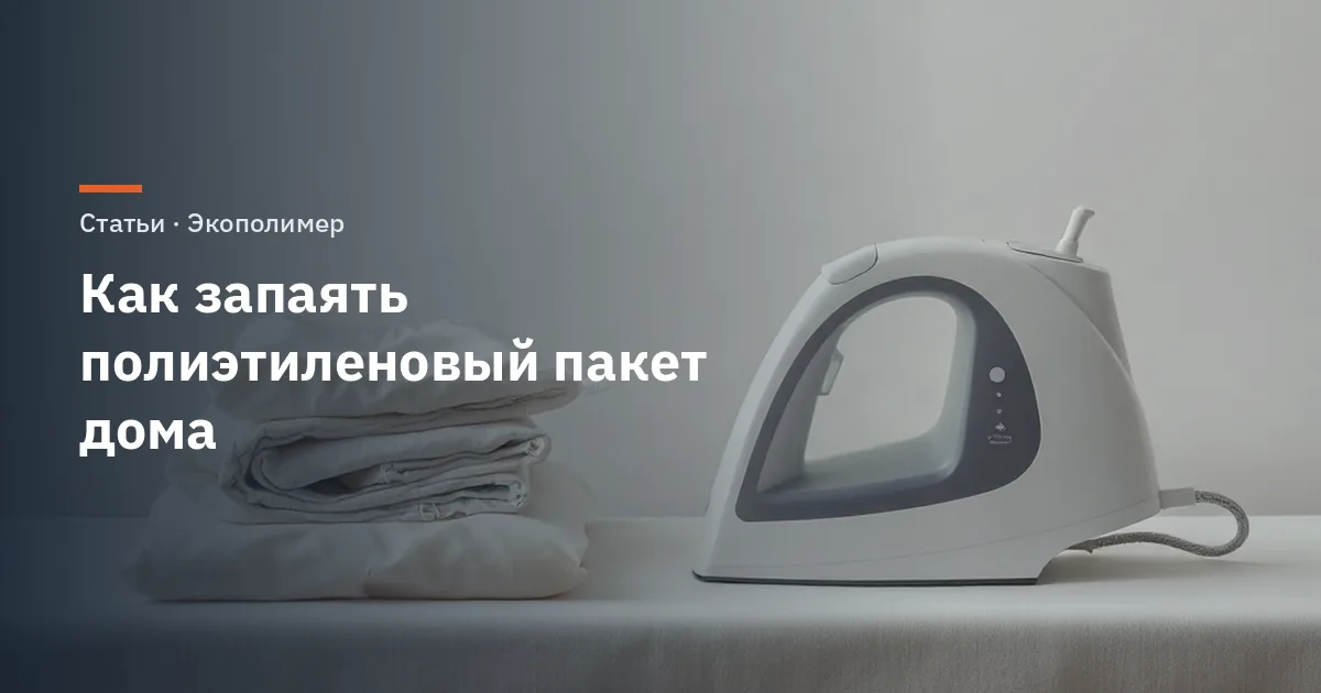 Как запаять полиэтиленовый пакет дома: утюг, паяльник, выпрямитель