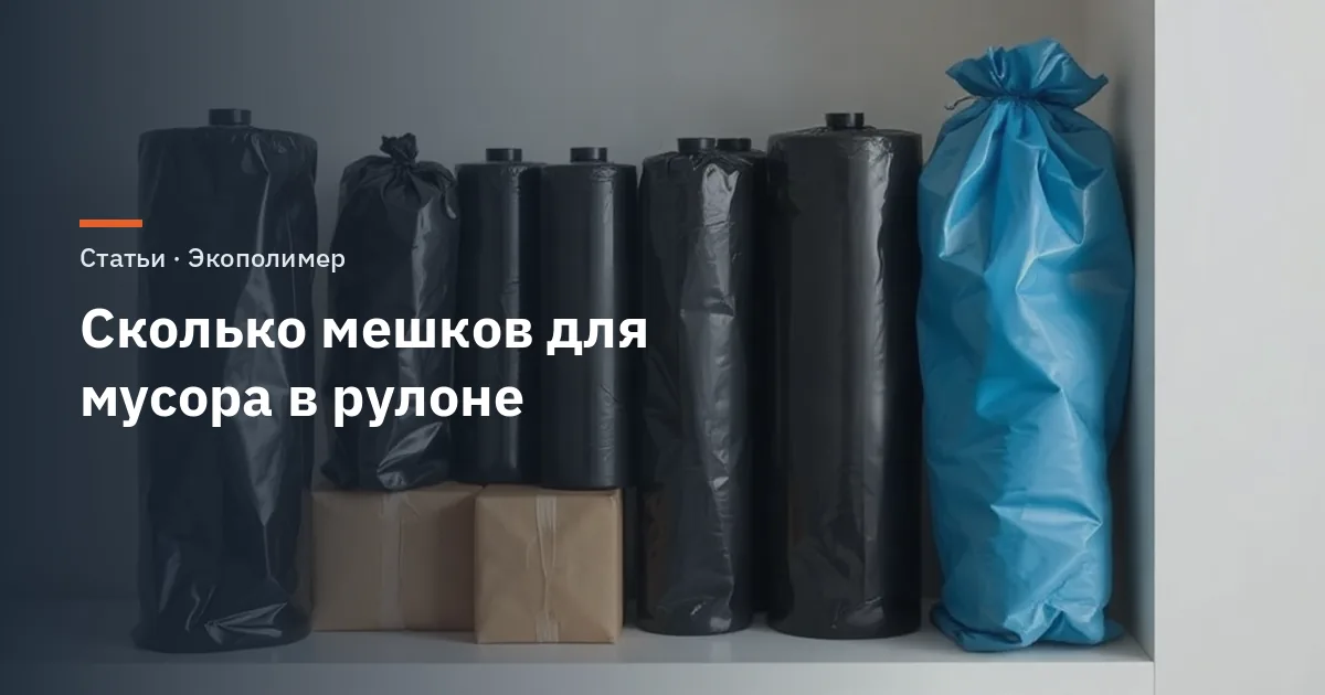 Сколько мешков для мусора в рулоне